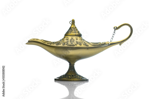 Wish lamp, the lamp from which the genie