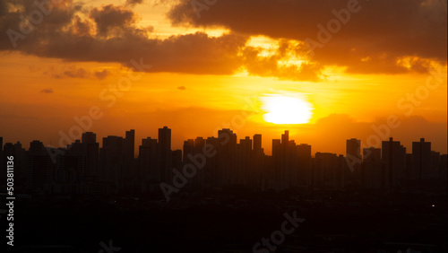 10 05 2022. Recife  Pernambuco  Brazil. View of the city of Recife  capital of Pernambuco  from the slopes of the neighboring city of Olinda.