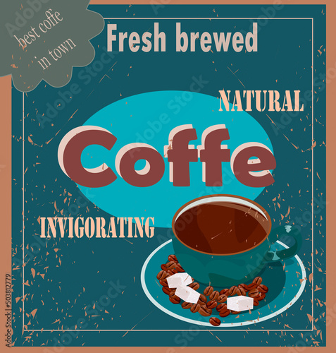retro style coffee poster