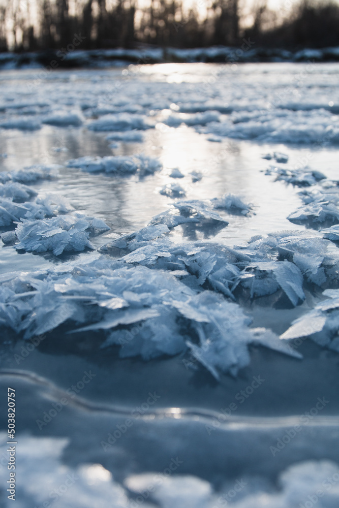 ice on the river ice on the river