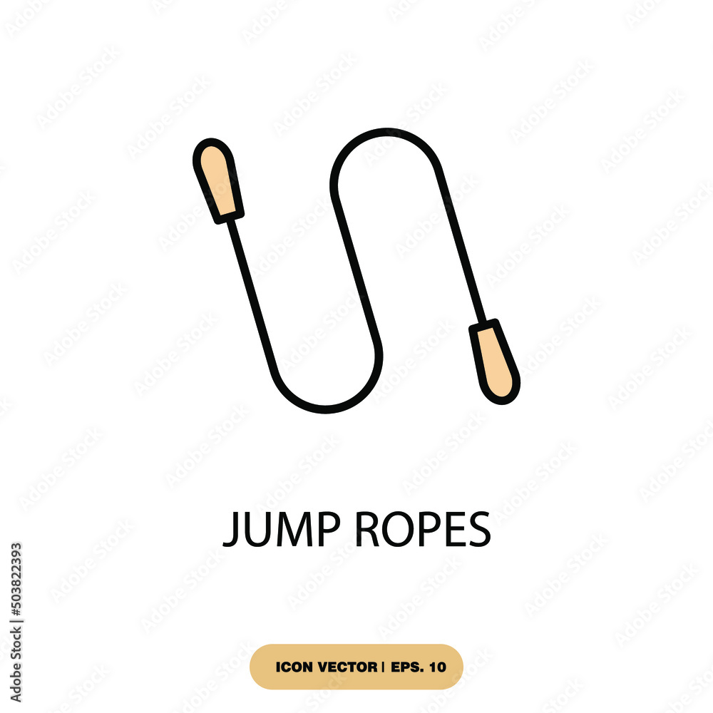 jump ropes icons symbol vector elements for infographic web jump ropes icons symbol vector elements for infographic web