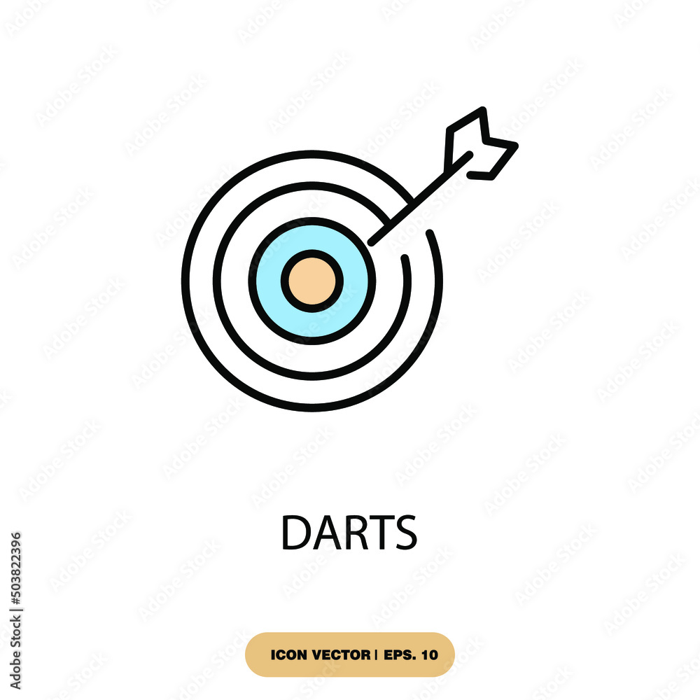 darts icons symbol vector elements for infographic web darts icons symbol vector elements for infographic web