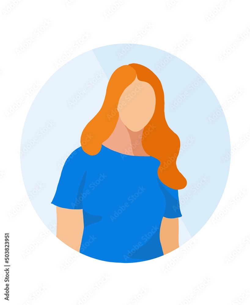 woman avatar attractive and modern