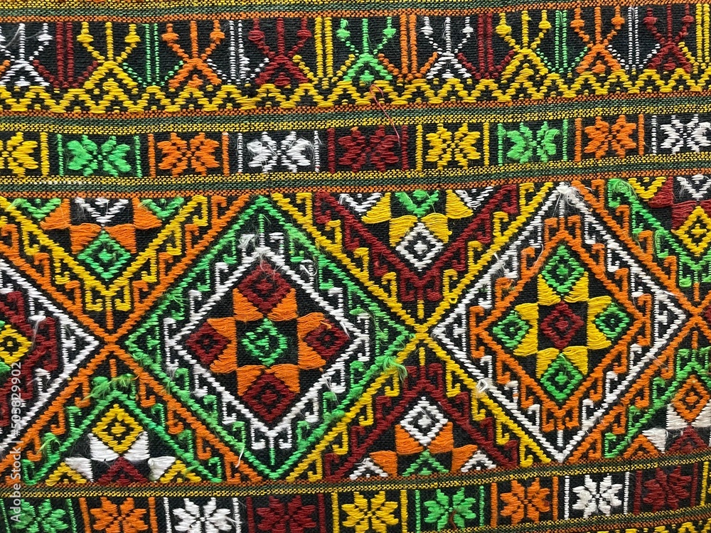 Fabric pattern design from Thai wisdom art. Fabric pattern design from Thai wisdom art.