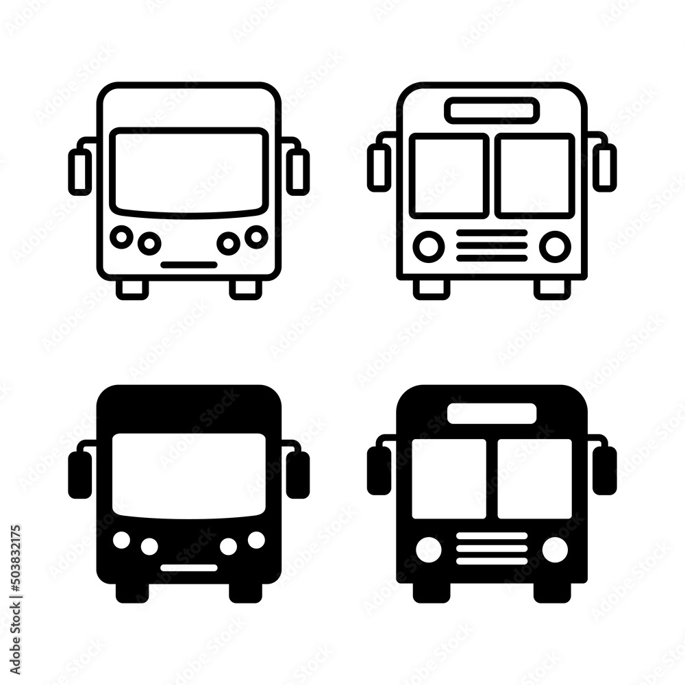 Bus icons vector. bus sign and symbol Bus icons vector. bus sign and symbol