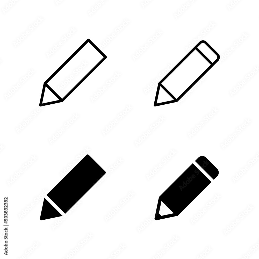 Pencil icons vector. pen sign and symbol. edit icon vector Pencil icons vector. pen sign and symbol. edit icon vector