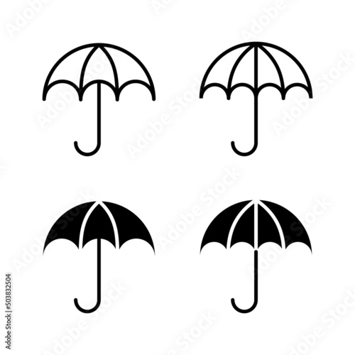Umbrella icons vector. umbrella sign and symbol