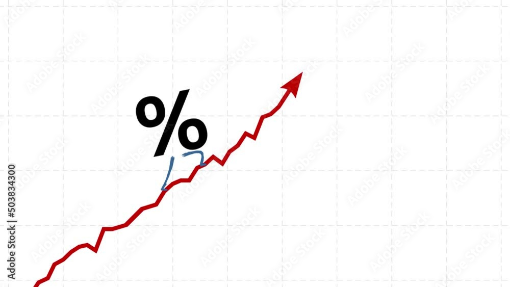 Percent rate still goes up seamless loop. No coin version. Walking up coin. % character rising fast. Funny business cartoon. Interest rate growth metaphor for business use. Percent rate still goes up seamless loop. No coin version. Walking up coin. % character rising fast. Funny business cartoon. Interest rate growth metaphor for business use.