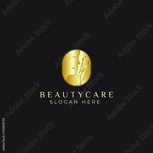 Luxury Beauty care women minimalis simple logo