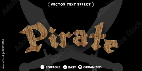 Pirate-Text-Effect,Fully Editable Font Text Effect
