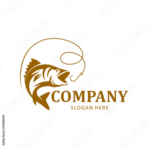 fishing vector logo
