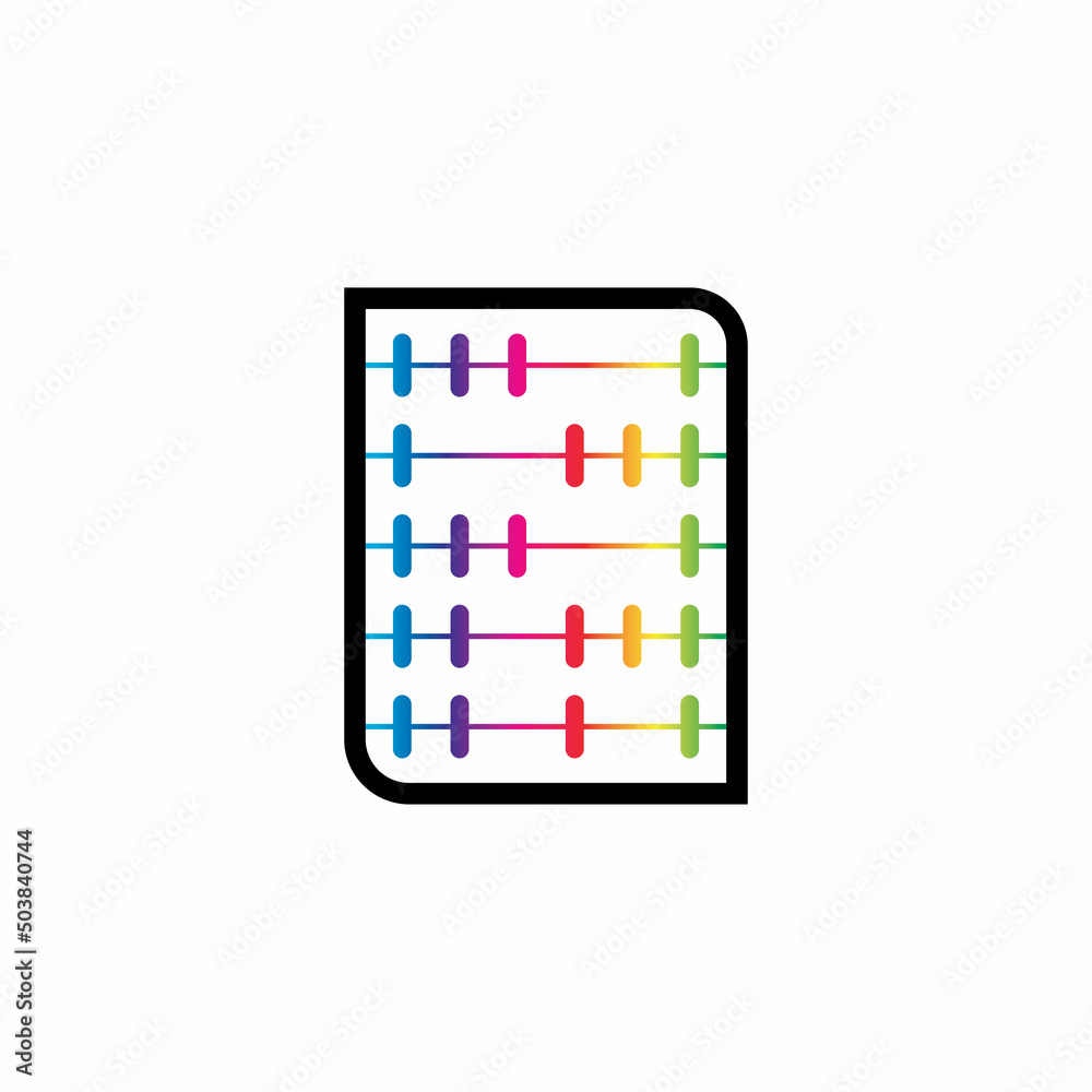 abacus icon vector background abacus icon vector background