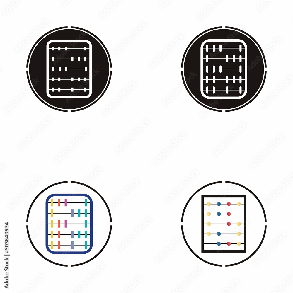 abacus icon vector background abacus icon vector background
