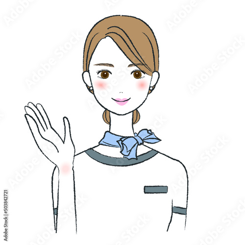 美容アドバイザーのイラスト　エステティシャン