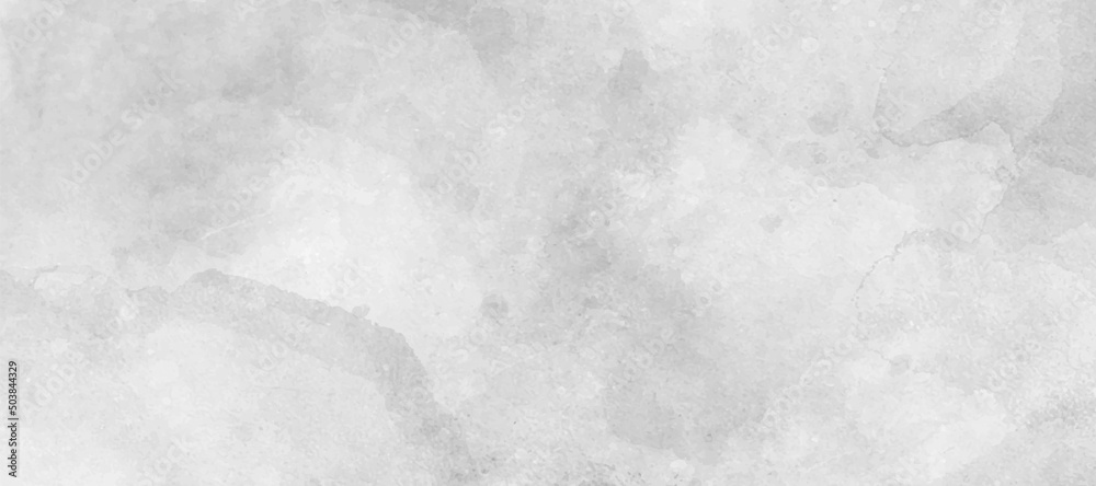 Subtle white washed wall texture background. Cool light soft grey pattern of concrete or cement surface. Abstract template for print or design.