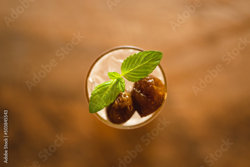 healthy cold drink of plum ...