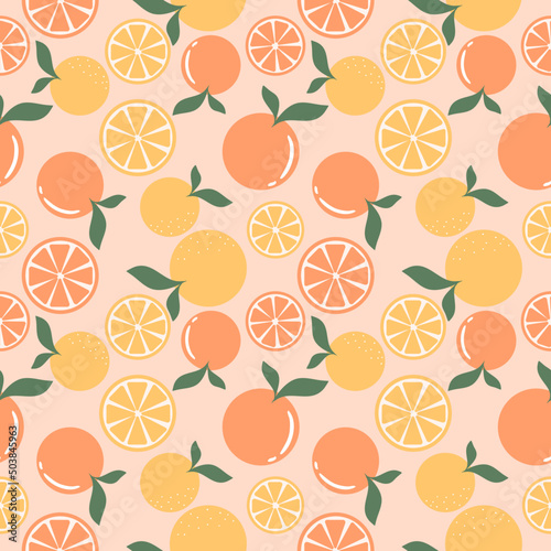 seamless pattern with fruits