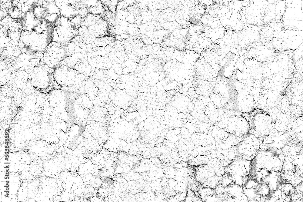 Abstract rough grunge texture on a white wall for background