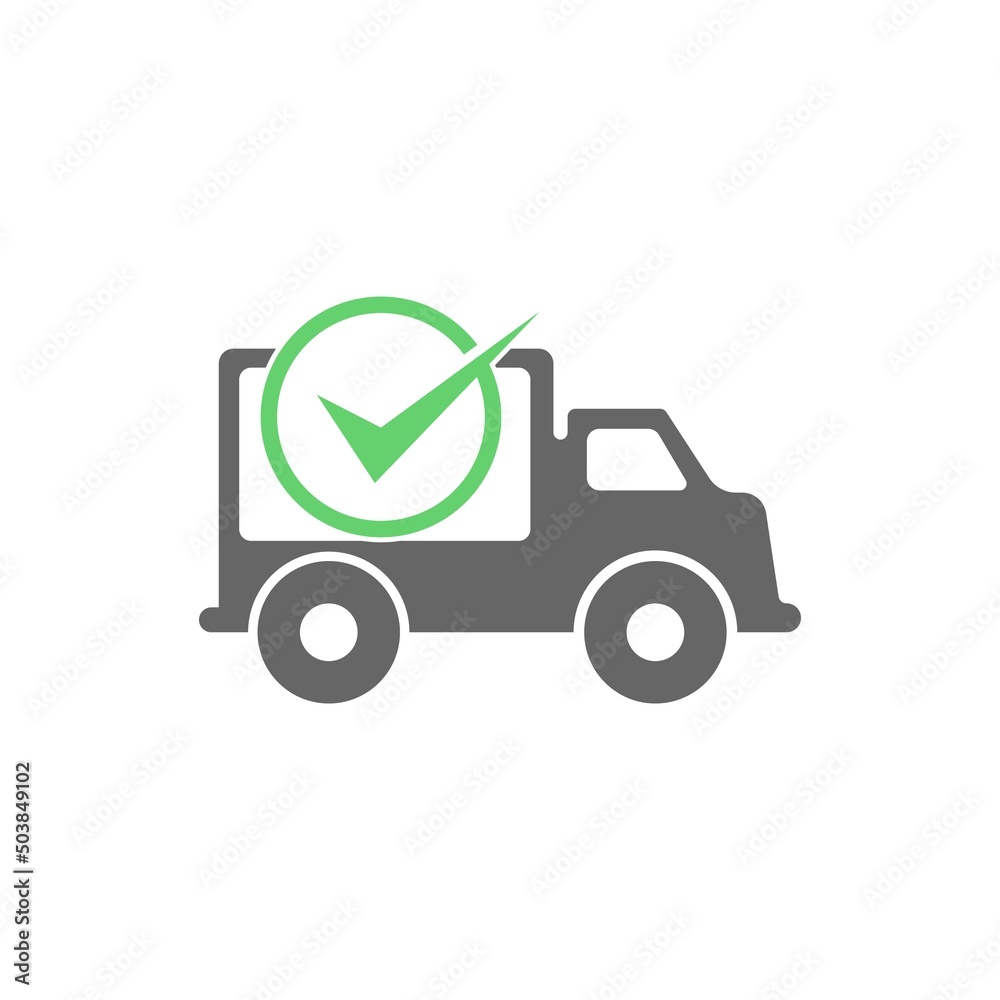 Truck icon logo template design illustration vector Truck icon logo template design illustration vector