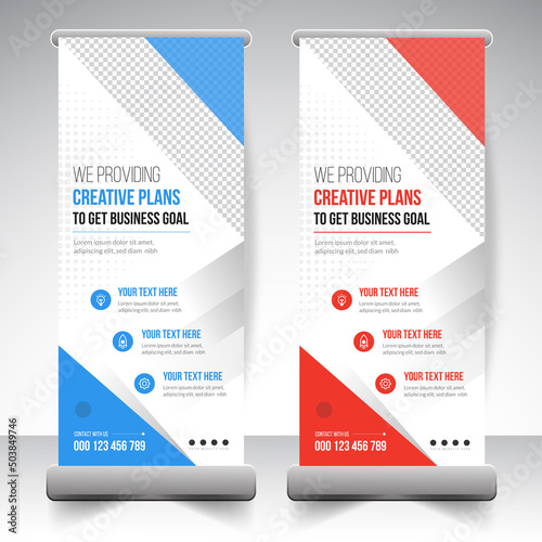 Corporate Roll Up Banner signage banner design template 