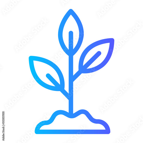plant gradient icon