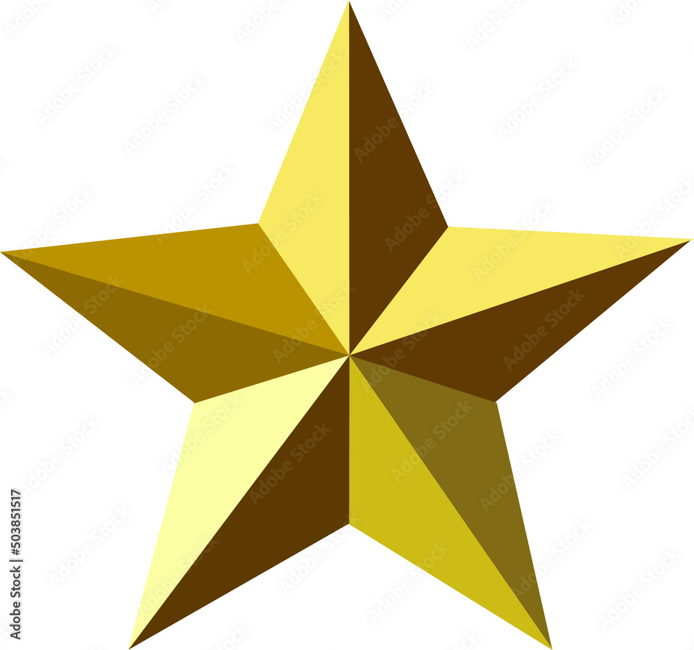 golden star on white background golden star on white background
