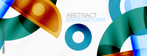 Color geometric stripes, lines abstract background. Minimal geometric template for wallpaper, banner, presentation