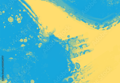 Abstract Blue Yellow paint Background. Vector illustration design