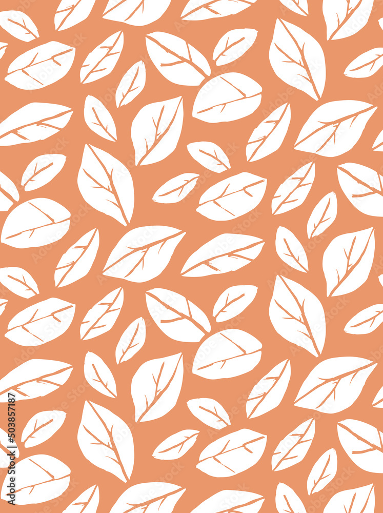 Seamless leaf pattern, floral print. Seamless leaf pattern, floral print.