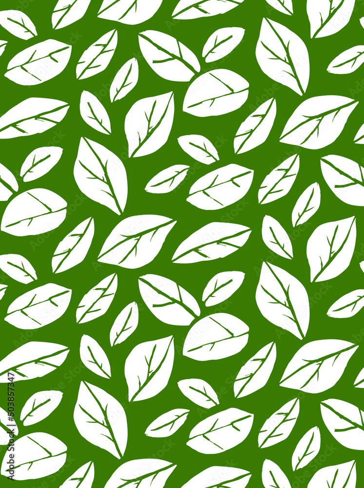 Seamless leaf pattern, floral print. Seamless leaf pattern, floral print.