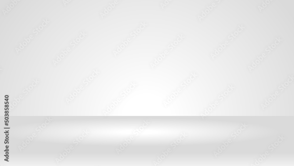 white and gray background. empty backdrop with studio lighting effect for product display