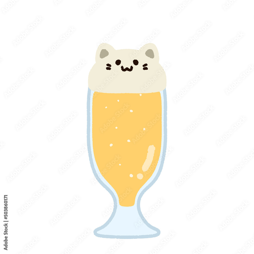 かわいいネコの生ビール かわいいネコの生ビール