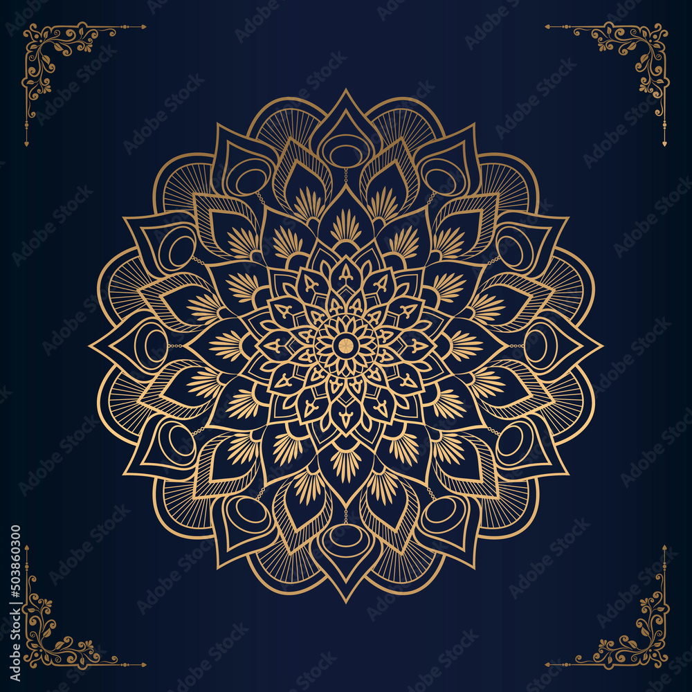 Floral mandala decorative design elements Floral mandala decorative design elements