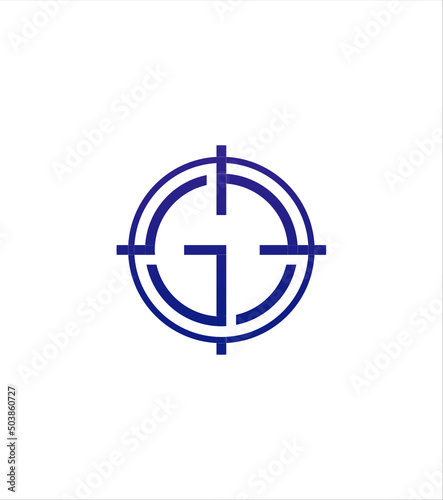 G initials modern creative vector logo template