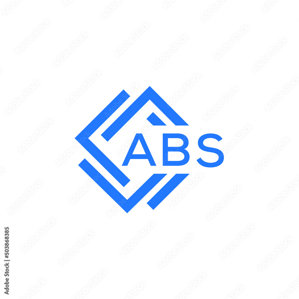 Obraz premium ABS technology letter logo design on white background. ABS creative initials technology letter logo concept. ABS technology letter design. 