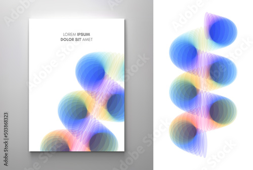 Abstract background. Spiral. 3d vector illustration. Design for banner, flyer, poster, cover or brochure.