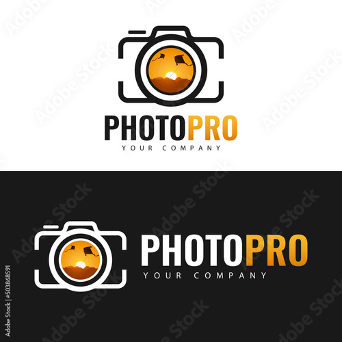 Logo template. Photo Pro Logo design.
