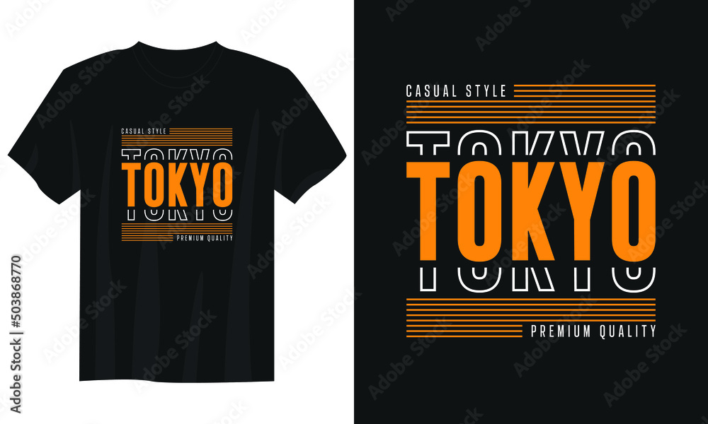 Tokyo japan typography t shirt design, motivational typography t shirt ...