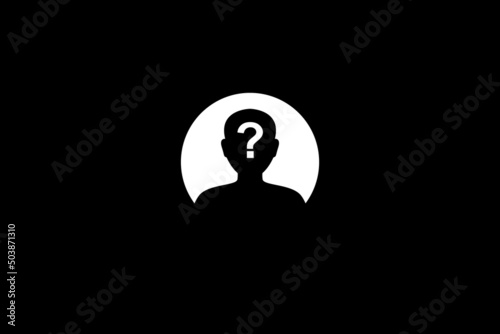 Anonymous Profile, silhouette avatar unknown person. Vector illustration.