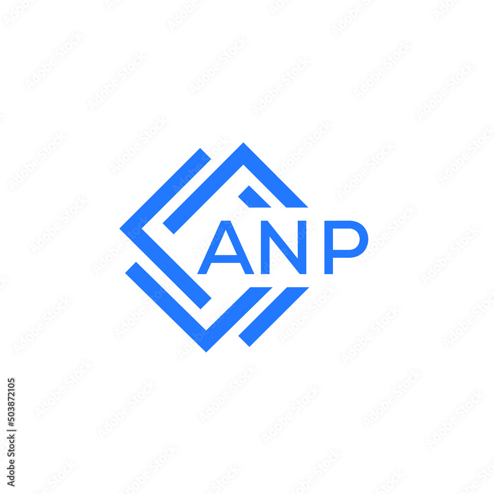 Obraz premium ANP technology letter logo design on white background. ANP creative initials technology letter logo concept. ANP technology letter design. 