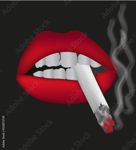 lips and Cigarette