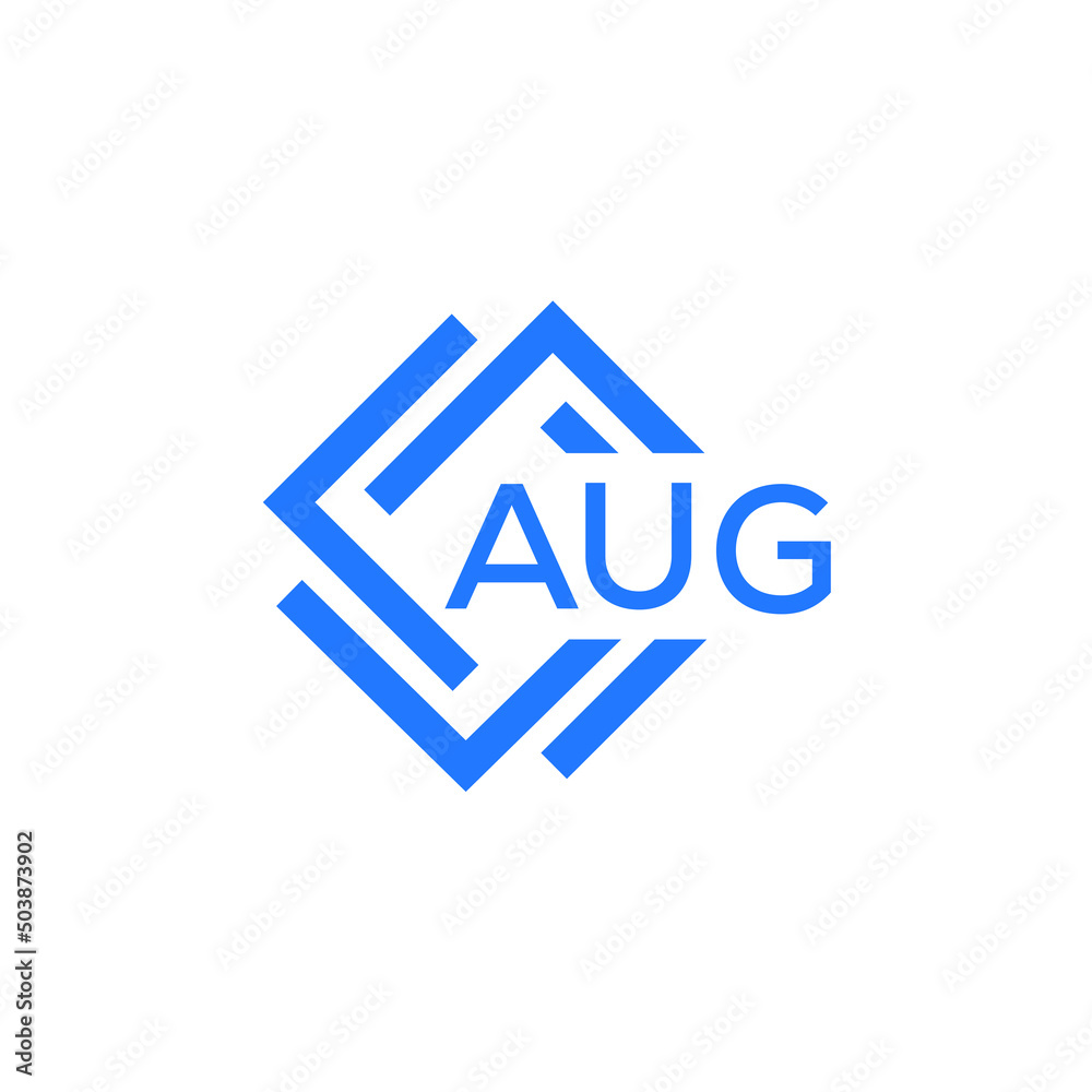 AUG technology letter logo design on white  background. AUG creative initials technology letter logo concept. AUG technology letter design.