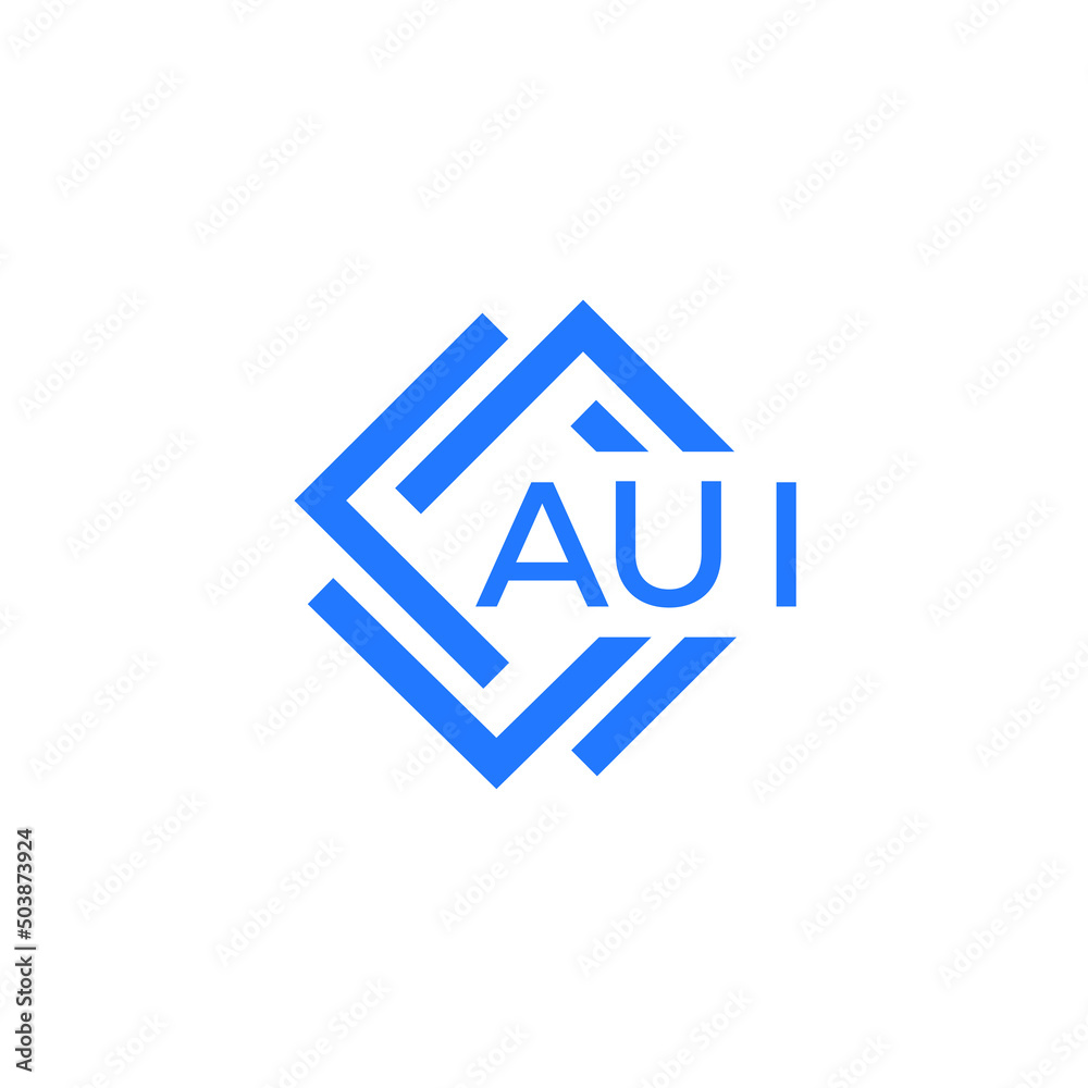 AUI technology letter logo design on white background. AUI creative initials technology letter logo concept. AUI technology letter design. AUI technology letter logo design on white background. AUI creative initials technology letter logo concept. AUI technology letter design.