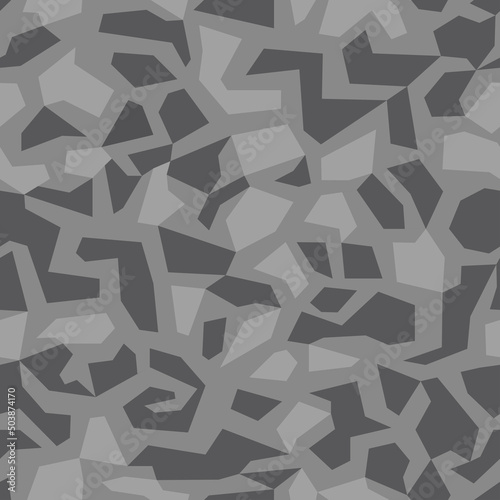 Military deforming camo. Seamless repeating vector pattern for camouflage nets and coloring weapons and military equipment. Deforms, hide and distorts contours and shapes of the masked object.