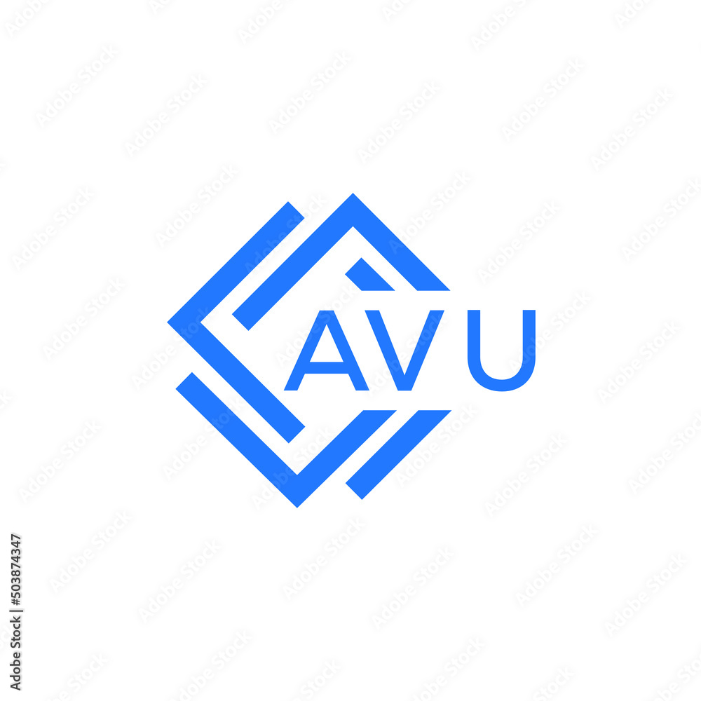 AVU technology letter logo design on white background. AVU creative initials technology letter logo concept. AVU technology letter design. AVU technology letter logo design on white background. AVU creative initials technology letter logo concept. AVU technology letter design.