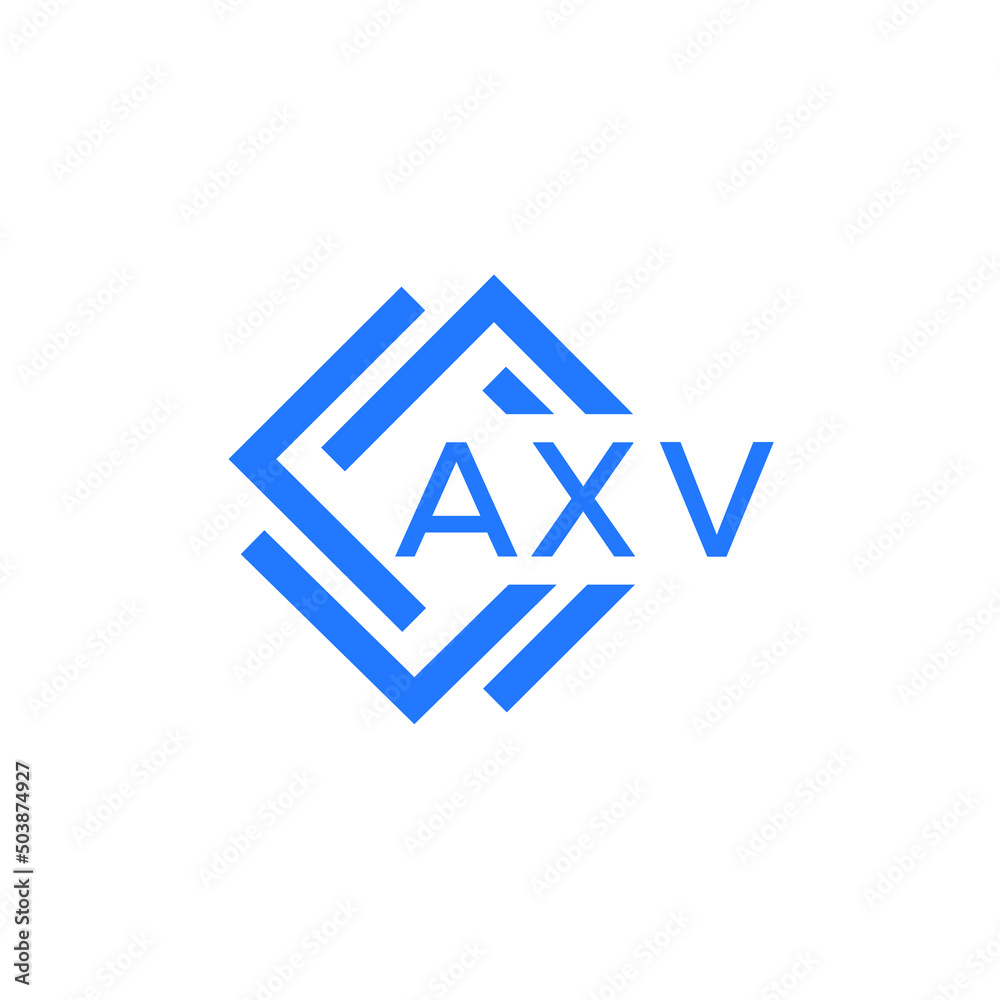 AXV technology letter logo design on white background. AXV creative initials technology letter logo concept. AXV technology letter design. AXV technology letter logo design on white background. AXV creative initials technology letter logo concept. AXV technology letter design.