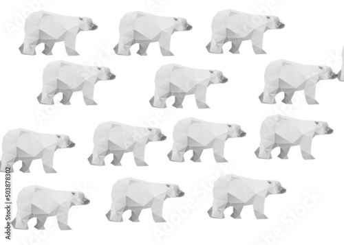 icons set of bears sketch deigns in black color on white background, seamless pattern of bears in black color on white background for fabric printed