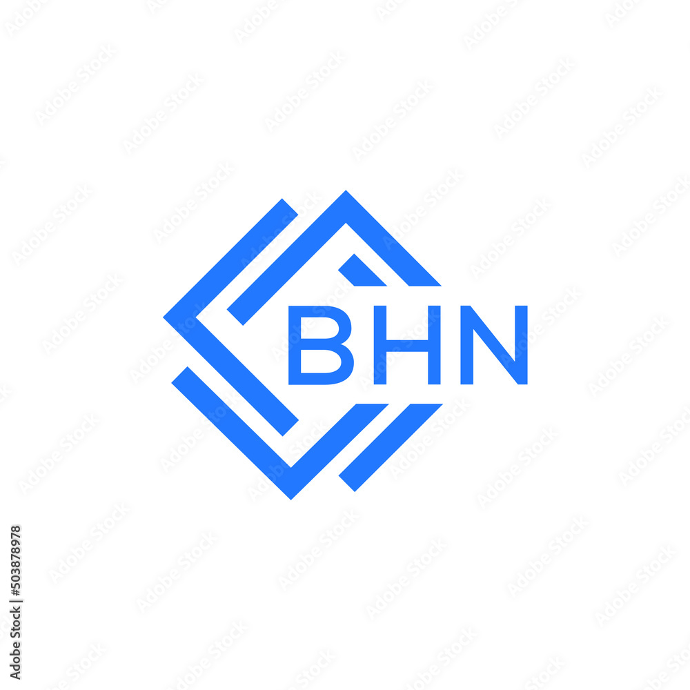 BHN technology letter logo design on white  background. BHN creative initials technology letter logo concept. BHN technology letter design.