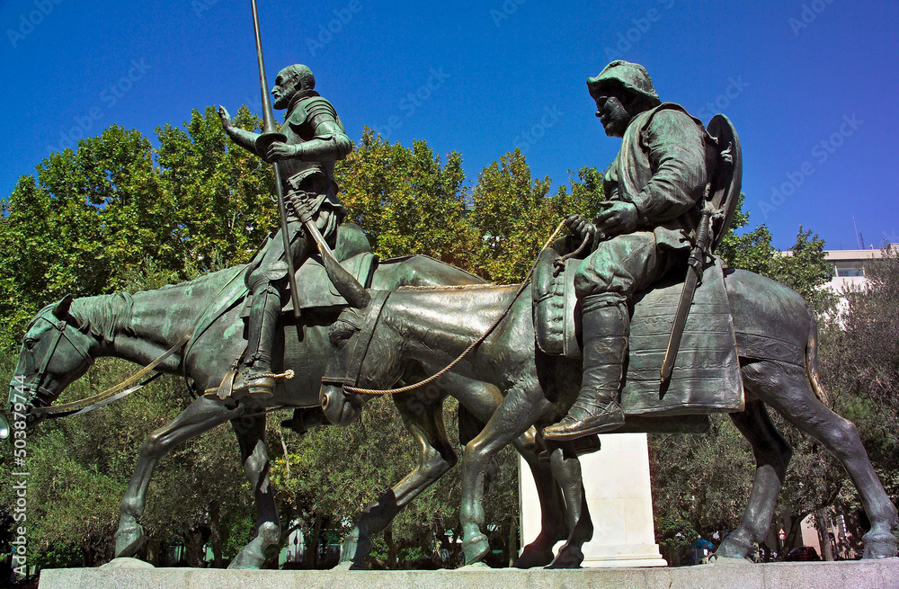 Don Quixote memorial in Madrid - Spain
