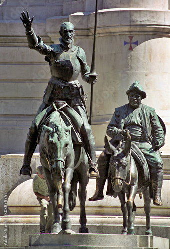 Don Quixote memorial in Madrid - Spain